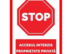Placuta stop accesul interzis proprietate privata